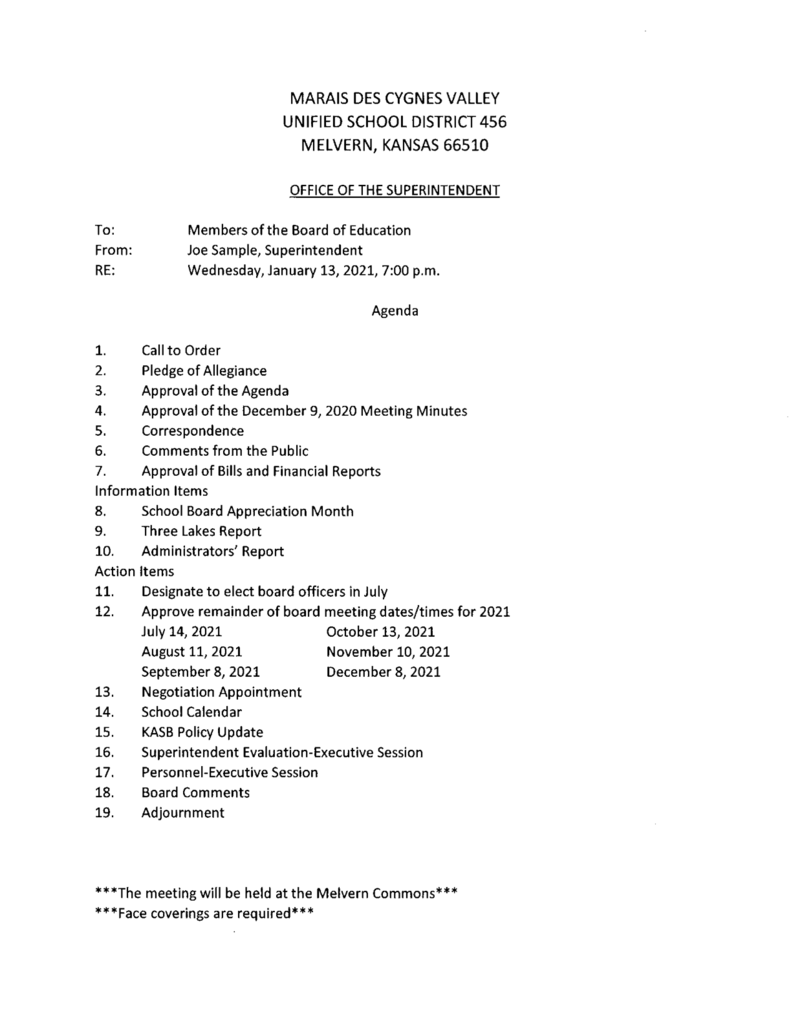 Agenda