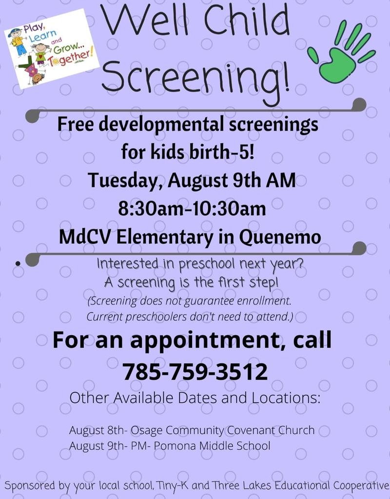 well child screening